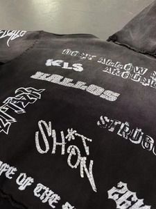 Sweat à capuche unisexe de haute qualité, personnalisé, en coton épais délavé à l'acide, avec patch brodé, effet soleil éclairé, imprimé intégral, style streetwear, taille XL, 100% coton - Product Image 3