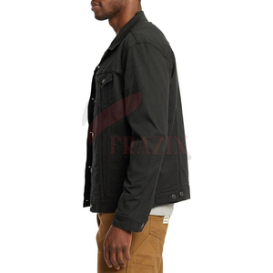 Dernier design, veste en jean pour homme 100% coton, coupe ample, imperméable, hiver, logo sur le devant, vente en gros - Product Image 5