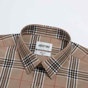 Aristino Men's Summer Striped Workwear Style Dress <b>Shirt</b> ALS0220Z <b>Mandarin</b> <b>Collar</b> Anti-Wrinkle Breathable Features Wholesale Hot - Product Image 2