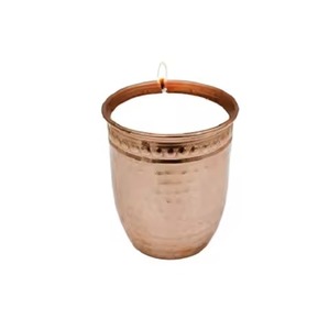 Pot de bougie martelé en cuivre élégant vente élevée pour la décoration de la maison et de l'hôtel pour l'éclairage - Product Image 4