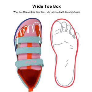 Sandalias Infantiles Casuales al <span class=keywords><strong>por</strong></span> Mayor, Transpirables, de Lona, con Cierre de Velcro, Fáciles de Poner y Quitar, con Puntera Abierta, para <span class=keywords><strong>el</strong></span> Crecimiento Natural del Pie - Product Image 5