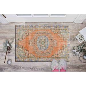 Tapis imprimé à motifs floraux vibrants, antidérapant, turc, de luxe, grand, tapis fin non tissé - Product Image 5