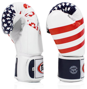 Guantes de Boxeo Fairtex con Diseño de Bandera Estadounidense, Guantes Profesionales de Kickboxing, Equipo de Entrenamiento de Piel Sintética - Product Image 4