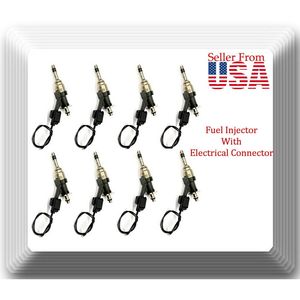 Juego de 8 Inyectores de Combustible con Conector OEM # 12668390 Compatible con: GM V6 4.3L V8 5.3L 2014-2018 - Product Image 1