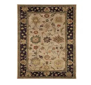 Karpet desain inovatif nilon & katun 100% simpul tangan elegan karpet bordir tekstil rumah karpet Logo kustom ruang tamu