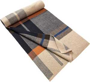 Men's Stylish Soft Wool <b>Scarf</b> Lightweight Shawl for Winter Warm Neck Wrap Fashion Accessory for Daily Office Outdoor Use Cotton - Product Image 3