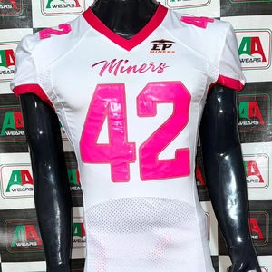 2025 personalizado fútbol americano Jersey pantalón transpirable aparejos sarga bordado corto de talla grande fábrica Pakistán fotos reales videos - Product Image 1