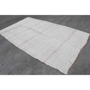 Alfombra Turca Grande de 5.7x9.8 pies, Alfombra Persa Blanca Vintage - Product Image 3