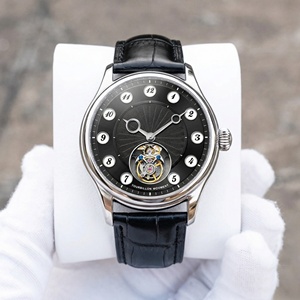 นาฬิกาตูร์บิญองจักรกล กระจกแซฟไฟร์ หน้าปัดลายกิลโช ตัวเรือนสแตนเลสสตีล 316L รับทำโลโก้ตามสั่ง ผู้ผลิตนาฬิกาข้อมืออัตโนมัติแบบ OEM - Product Image 2