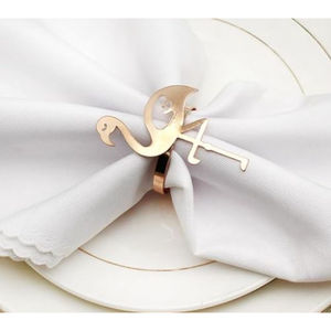 Éléphant créatif anneau de serviette porte-mouchoirs Design moderne mariage métal stocké décor de table à la maison - Product Image 4