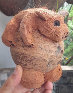 Hot Salel: Animal Coco mono hecho a mano para decoración a granel único Coco Shell Animal Coco arte de proveedor de Vietnam - Product Image 6