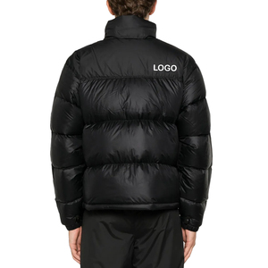 Chaqueta Premium para Hombre, Tipo Puffer, Cuello Alto, Cierre de Cremallera, Repelente al Agua, Resistente al Viento, Relleno de Nailon Reciclado, Abrigo de Invierno, Frente Sólido - Product Image 3
