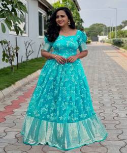 Pakistanaise Sonia femmes robes prêt à l'emploi dames costumes couleur rouge Vintage longue fête porter des femmes élégantes porter robe dupatta ensemble - Product Image 2