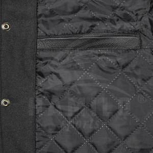 Chaqueta Bomber Varsity de Invierno para Hombre, Tallas Grandes, Transpirable, con Ribete de Piel de Visón y Cierre de Botones, Venta al Por Mayor - Product Image 6