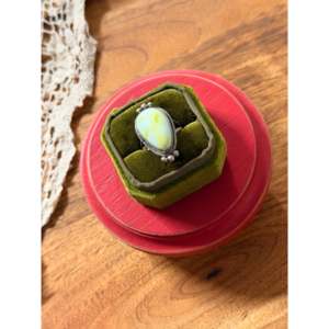 Scott Skeets Boho <b>Statement</b> <b>Ring</b> Palomino Variscite & Sterling <b>Silver</b> Bezel Set Size 8.25 Everyday Wear - Product Image 4