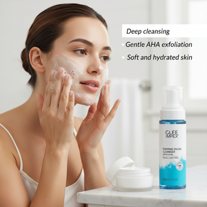 Limpiador Facial Herbal Espumoso Diario con AHA de Glee Impex, Exfoliante con Ácido Alfa Hidróxido para Piel Grasa - Product Image 3