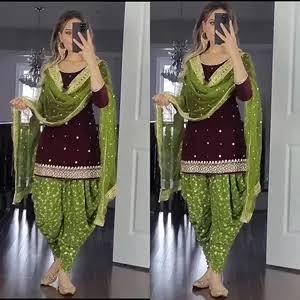 Nous sommes un fabricant et fournisseur professionnel de shalwar kameez pour femmes, dupatta en polyester, vêtements de tous les jours et de fête, service OEM, AA IMPEX - Product Image 5