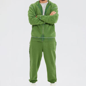 ชุดวอร์มสีล้วนสำหรับผู้ชายชุดวอร์มซักกรดสำหรับฤดูหนาว - Product Image 1