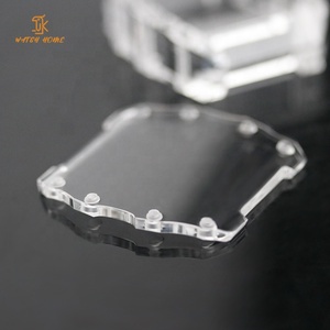 Factory 44mm Tonneau <b>Watch</b> <b>Case</b> Transparent Sapphire K9 Crystal Glass Waterproof <b>Case</b> for Automatic Mechanical <b>Watch</b> Parts - Product Image 3