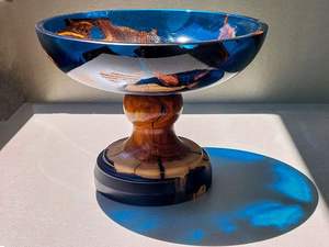 ชามสลัดผลไม้ทรงกลมทำจากเรซินขนาดใหญ่เป็นมิตรกับสลัดสไตล์แฟนซีแบบสมัยใหม่ - Product Image 3