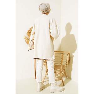 Mussel Stitch Detailed Knitwear Túnica Piedra - Product Image 2