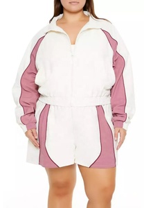 Nouvelle Collection : Ensemble Short et Veste Coupe-Vent Respirant pour Femme – Design Patchwork Idéal pour l'Extérieur - Product Image 6