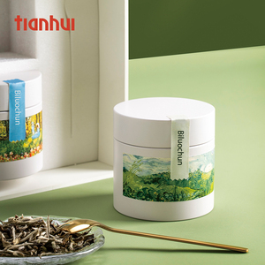 Tianhui <strong>Empty</strong> Food Grade <strong>Custom</strong> Small Round Metal <strong>Can</strong> Green Tea <strong>Tin</strong> <strong>Can</strong> With Lid - Product Image 2