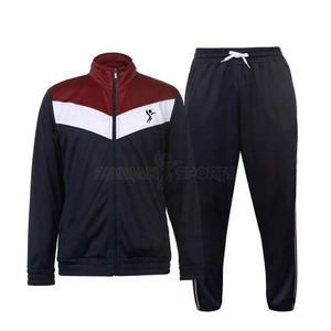 Trinda Fitness Custom Logo 2-Piece XL Plus Size Men's Adults Winter <b>Tracksuit</b> Casual Streetwear Midweight <b>Polyester</b>/Cotton - Product Image 4