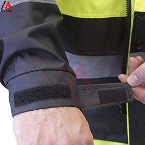 Chaqueta DE SEGURIDAD reflectante rosa de alta visibilidad Lona 280 GSM Impresión impermeable Logotipo frontal Hombres - Product Image 5