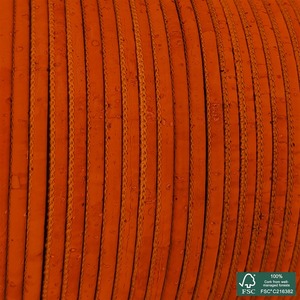 Cordón de corcho redondo naranja superior - Product Image 1