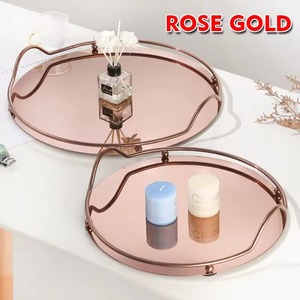 Ensemble moderne de 3 plateaux de service multicolores, idéal pour l'organisation de la coiffeuse, la décoration intérieure et les réceptions quotidiennes, vente en gros depuis l'Inde - Product Image 5
