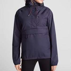 แจ็คเก็ตกันลมผ้าไนลอน/โพลีเอสเตอร์สีบล็อกยืนสไตล์ไฮสตรีทแบบกำหนดเองได้ - Product Image 5