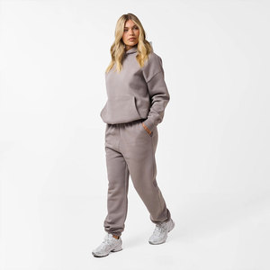 OEM ODM femmes survêtement logo personnalisé ensemble de jogging vente en gros d'usine de vêtements de sport formation combinaison de course pour les dames - Product Image 3