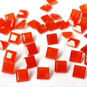 คาร์เนเลียนสีส้มธรรมชาติทรงเหลี่ยมตัด3มม. คาร์เนเลี่ยนส้มคาร์เนเลียนส้มธรรมชาติคาร์เนเลียน - Product Image 1