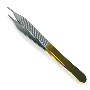 Pinzas de tejido Adson, pinzas de pulgar de 15cm, pinzas de vendaje Dental, pinzas quirúrgicas Adson de acero inoxidable - Product Image 1