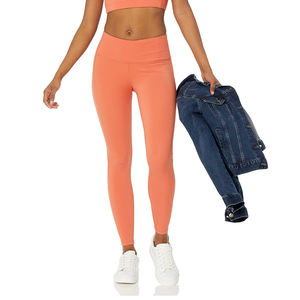 Mallas sin costuras transpirables de secado rápido personalizadas OEM para mujeres, mallas ajustadas de realce informales para niñas con cintura con logotipo personalizable - Product Image 4