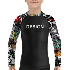 Maillot de bain d'été de qualité supérieure pour bébés filles Maillot de bain une pièce taille haute respirant à séchage rapide avec logo sur le devant - Product Image 5