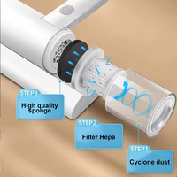 Aspiradora Inalámbrica USB para Eliminar Ácaros, Aspiradora de Mano para Colchones y Camas, Silenciosa de 36dB, Controlador de Ácaros del Polvo