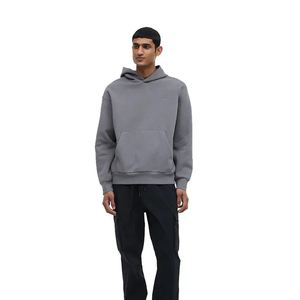 Nouveau design personnalisé poids lourd 400gsm goutte épaule hiver polaire à capuche 100% coton surdimensionné Boxy Fit hommes - Product Image 2