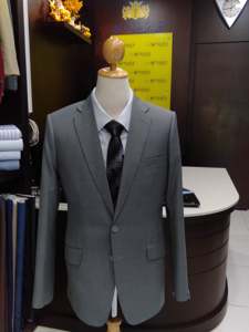 Chaqueta de tela de lana para hombre de calidad superior con decoración de piel de cuello alto para la primavera Las mejores compras Bangkok Entrega mundial - Product Image 2