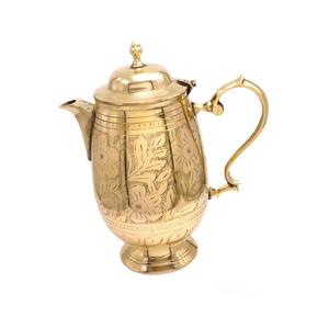 Jarra recubierta de laca de cobre puro de diseñador, tapa de latón, jarra artesanal de Metal elegante para artículos de servicio desechables, incluida pajita - Product Image 1