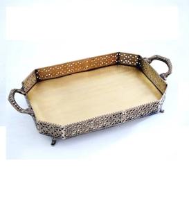 Bandeja de servicio de diseñador de acero inoxidable de nueva llegada con comida fantástica Nueva llegada Venta caliente - Product Image 2