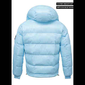 Venta al por mayor personalizable Casual invierno PANA Puffer chaqueta transpirable polar a prueba de viento cremallera cierre Streetwear moda hombres - Product Image 5