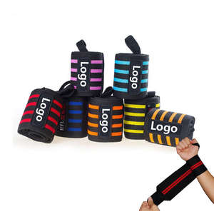 Factory Wholesale Customized Fashion Non-Slip for Closure 100% Cotton Carpal Tunnel Fitness Gym <b>Wrist</b> <b>Bands</b> Wraps for Women /Man - Product Image 2