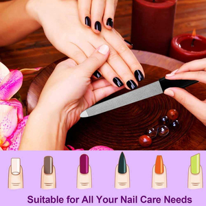 Lime à ongles miniature réutilisable double face avec logo personnalisé de qualité supérieure, en acier inoxydable, OEM ODM, vente en gros, fabriquée en usine - Product Image 4