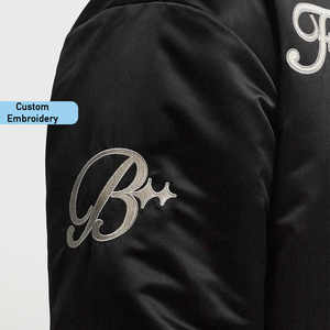 แจ็กเก็ตเบสบอลมหาวิทยาลัยเลตเทอร์แมนสำหรับฤดูหนาวสไตล์สตรีทไฮ - Product Image 2