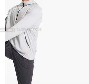 Custom <b>Fleece</b> Half <b>Zip</b> Cropped Sweatshirt <b>Men</b> Jumper High Quality Oversized <b>Quarter</b> <b>Zip</b> up Hoodies <b>Men</b> Streetwear - Product Image 5