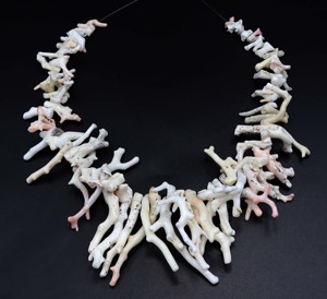 Collar Japonés de Coral Blanco, Cuentas de Palo Pulidas de 18 Pulgadas, Joyería de Rama Blanca Natural para Fiesta con Perla como Piedra Principal - Product Image 6