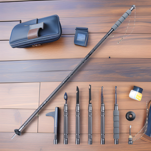 Gấp Đi Bộ Đường Dài cực hợp kim nhôm, tự vệ đa chức năng 5-phần Kính thiên văn Trọng lượng nhẹ đi bộ đường dài leo núi cực - Product Image 1