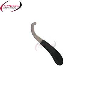 High-Precision Stainless Steel Bot <b>Egg</b> Removal Tool Life Care Surgical Instrument with <b>Plastic</b> Handle for Cows Hoof Knife - Product Image 3